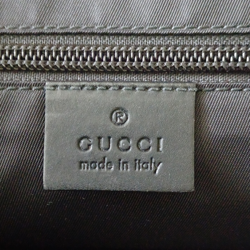 Gucci Supreme GG Leather Trim Unisex Messenger Crossbody Bag - Picture 10 of 13